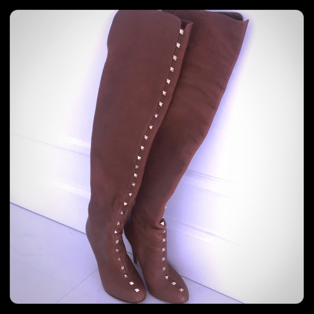 Valentino Rock stud over the knee Boots